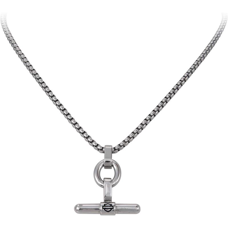 Harley Davidson女士不易褪色链条项链 可调节时尚挂坠首饰 适合多场合高清大图