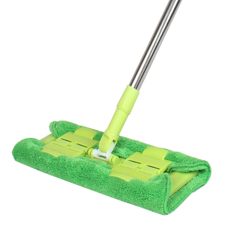 平板拖把静电夹固式平拖木地板地拖尘推夹毛巾拖把墩布