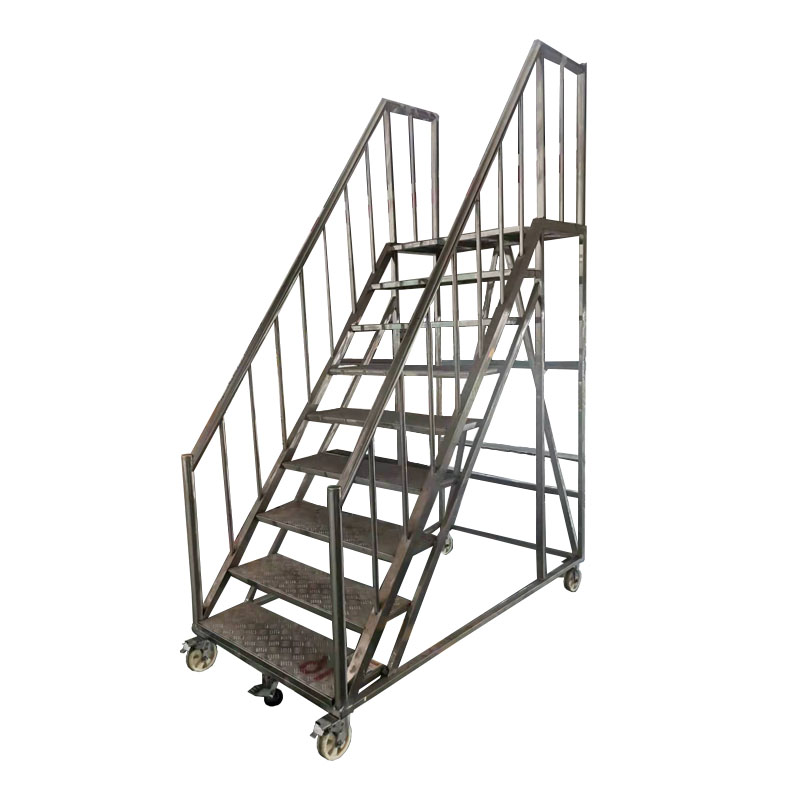 天瑞通邦 移动式镀锌钢管梯子 1800*1080*2420mm 套高清大图