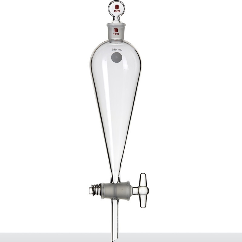 SYNTHWARE F789250分液漏斗玻璃节门,250ml,19/22玻璃塞子 个