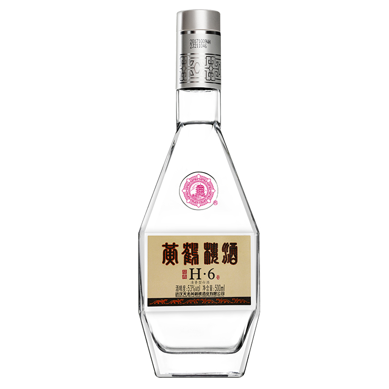 黄鹤楼 H6 53度 500ml*6 箱装 清香型白酒