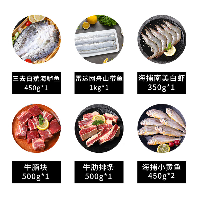 鲜到鲜得生鲜礼盒J1款2250g高清大图