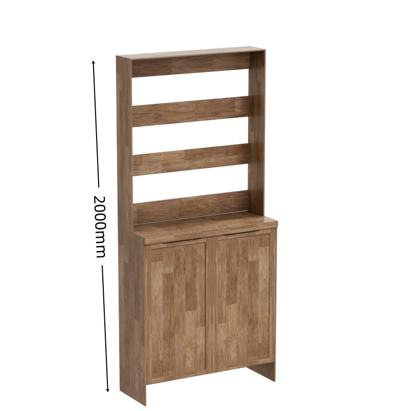 乐琪艺实木衣帽架鞋柜840*350*2000mm个高清大图