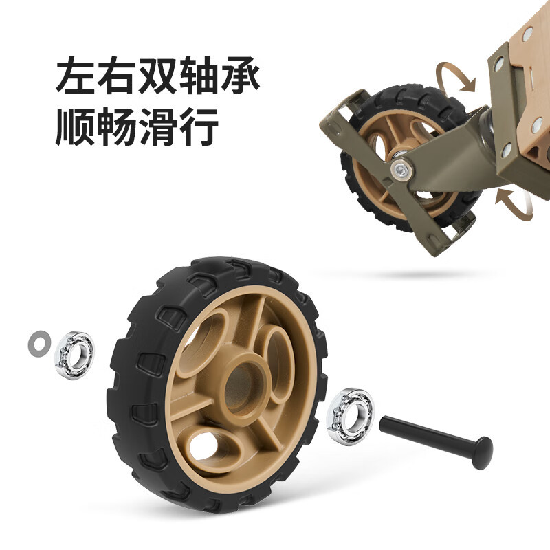 NatureHike挪客户外多功能手推车便携露营折叠推车拉货野营拖车行李车搬运车 岩灰绿