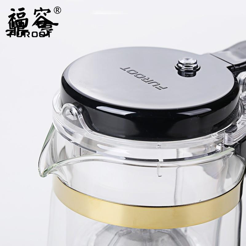 鼎亨飘逸杯耐高温玻璃泡茶壶加厚全过滤花茶壶茶具套装冲茶器家用