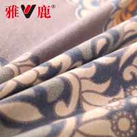 雅鹿家纺 加厚磨毛全棉床笠1.8米1.5米 新品纯棉床罩防滑套床垫保护套床上用品