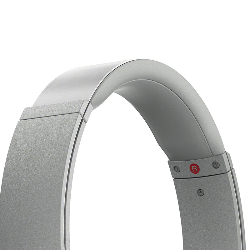 索尼(SONY)MDR-XB550AP 重低音立体声免提通话耳机 头戴式 灰白色