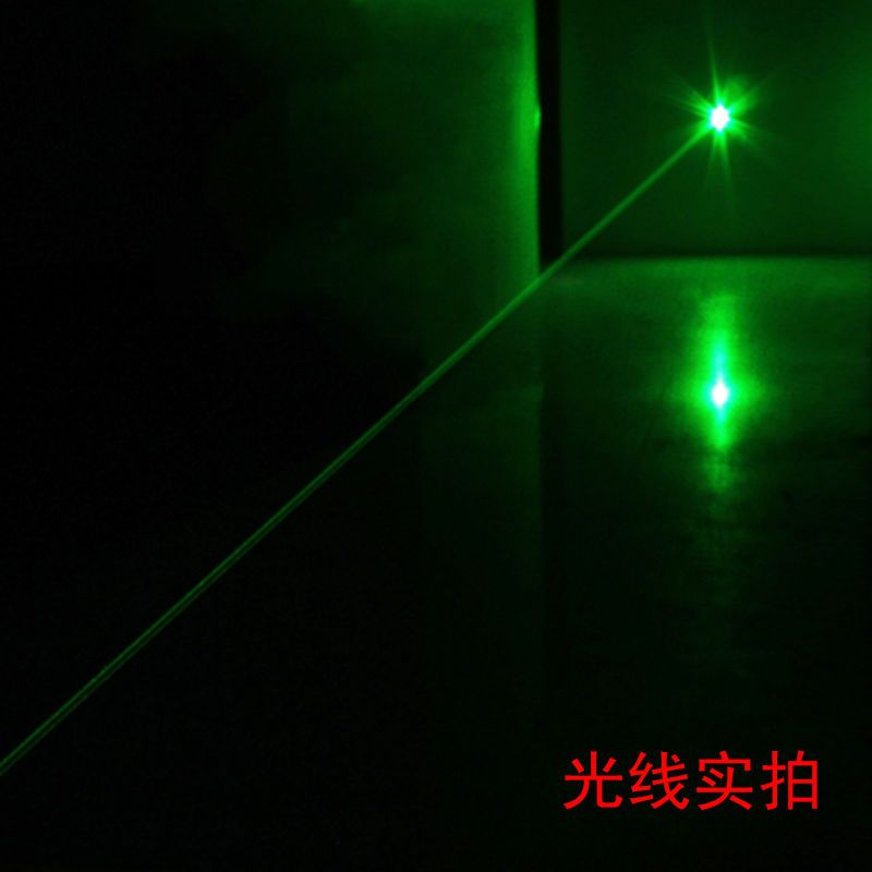 激光手电镭射灯绿光满天星教鞭远射教练教学红外线售楼部沙盘笔灯 绿光（外观金）一电一充彩盒装
