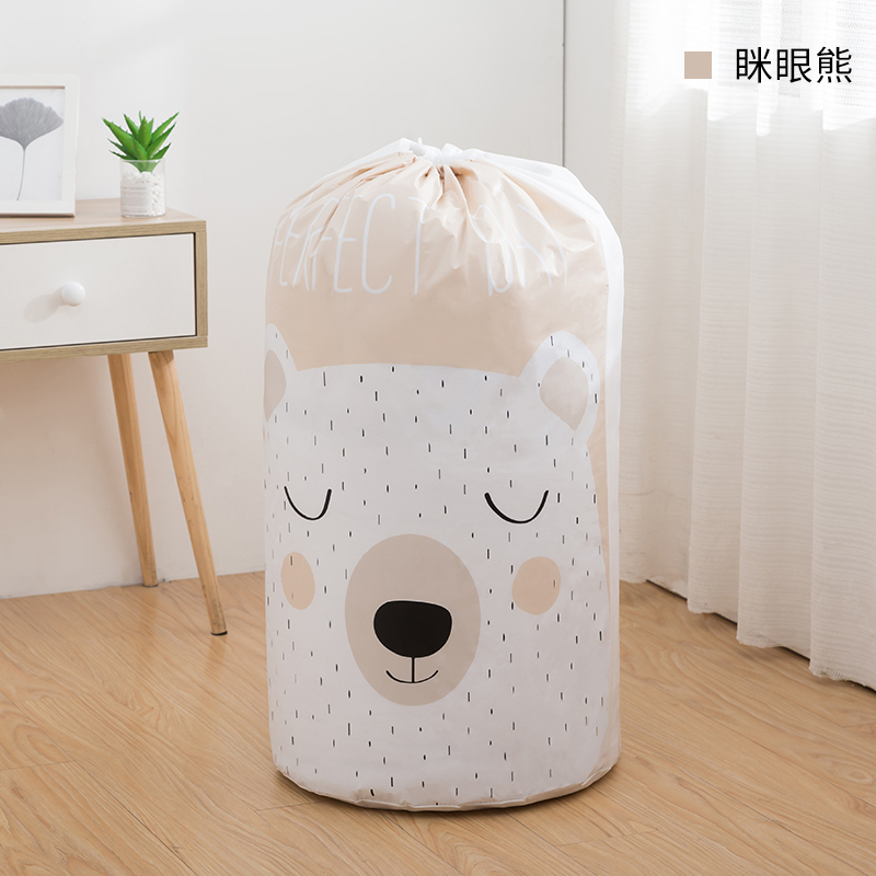 大号棉被收纳袋家用行李袋搬家打包袋防潮防水棉被袋束口整理袋收纳袋 三维工匠储物箱高清大图
