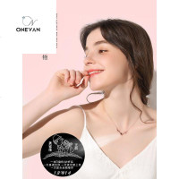 520情人节礼物一百种语言我爱你项链女纯银一路有你鹿锁骨链废话