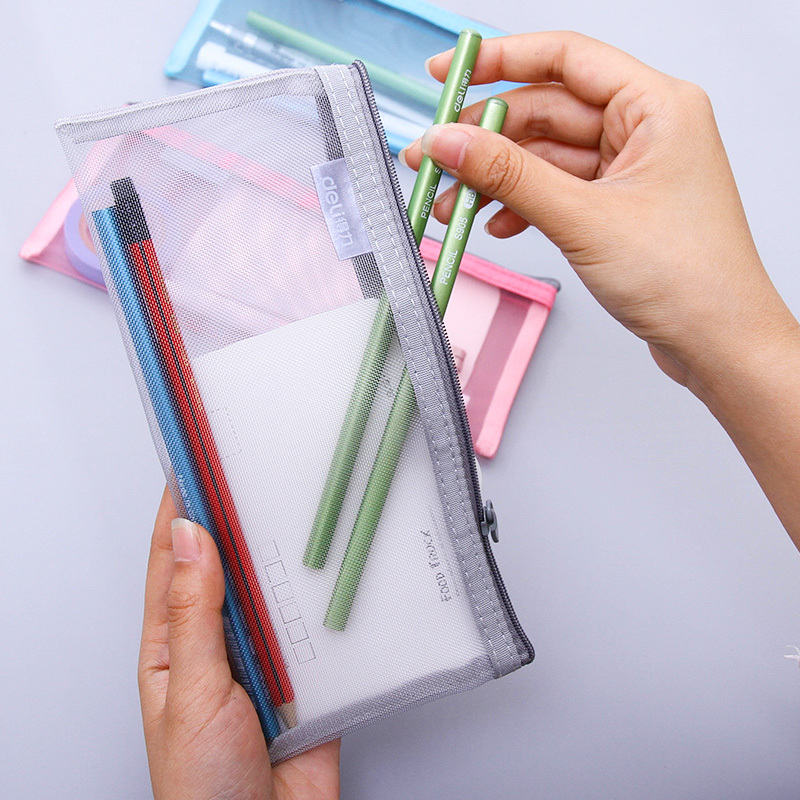 文件袋拉链笔袋小号学生用考试便携文具袋办公资料夹女收纳袋可爱韩国