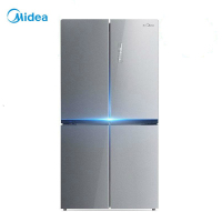 【官方授权优惠品】美的（Midea）冰箱 四冰箱十字对开风冷无霜BCD-482WTM炫彩钢