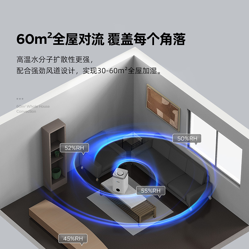 德国蓝宝无雾加湿器孕妇婴儿家用卧室纯净非冷蒸发空气杀菌大容量