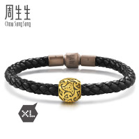 周生生 足金Charme系列意志XL串珠黄金手链86643C定价