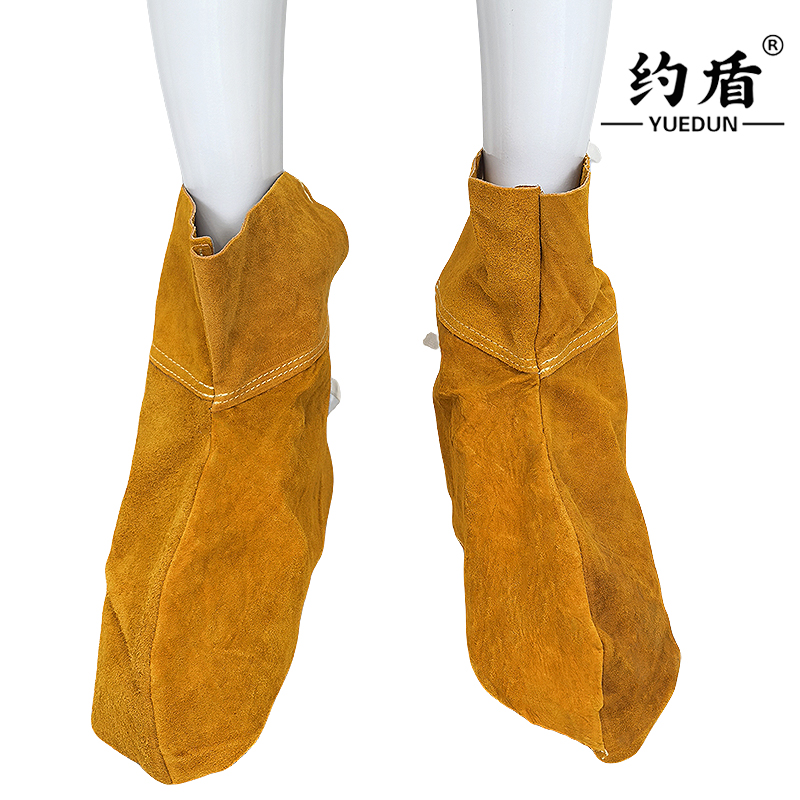 约盾 牛皮护脚罩电焊鞋盖 YD8905/双高清大图