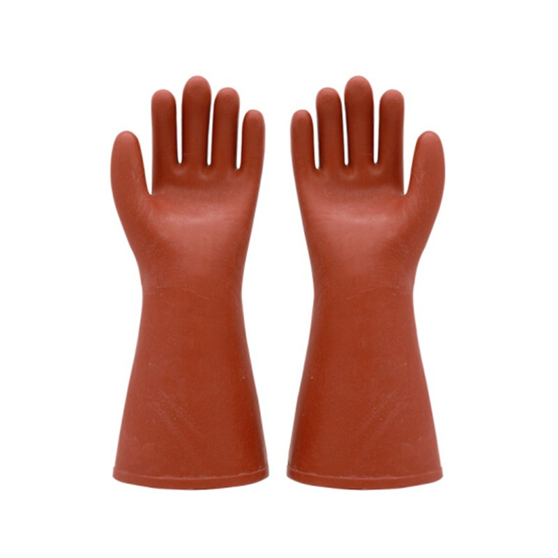 双安10kv带电作业手型绝缘手套电工防触电手套橡胶手套