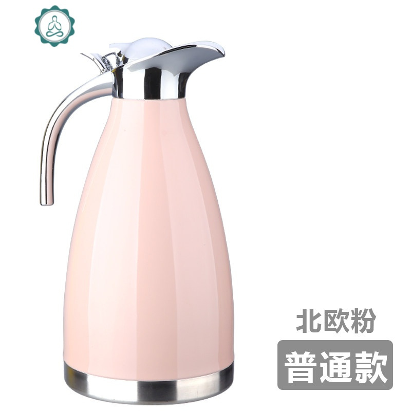 家用保冷水壶不锈钢耐热高温凉白开水杯扎壶防爆大容量水瓶 封后 北欧粉凉水壶