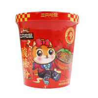 三只松鼠酸辣粉冲泡方便速食桶装休闲小吃酸辣粉130g*1桶