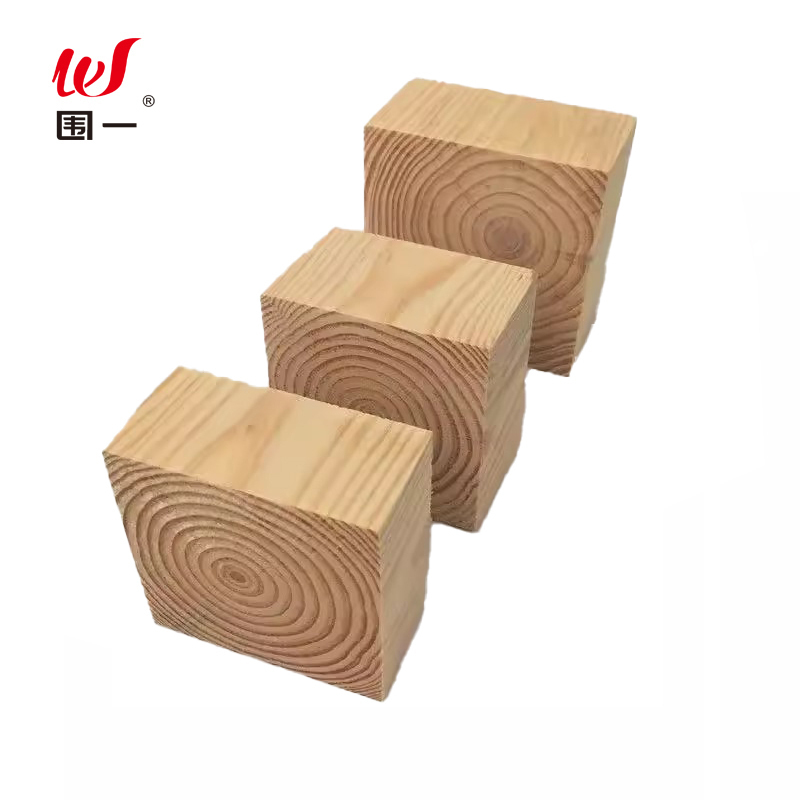 围一 松木块家具脚垫 10CM*10CM*10CM 块高清大图