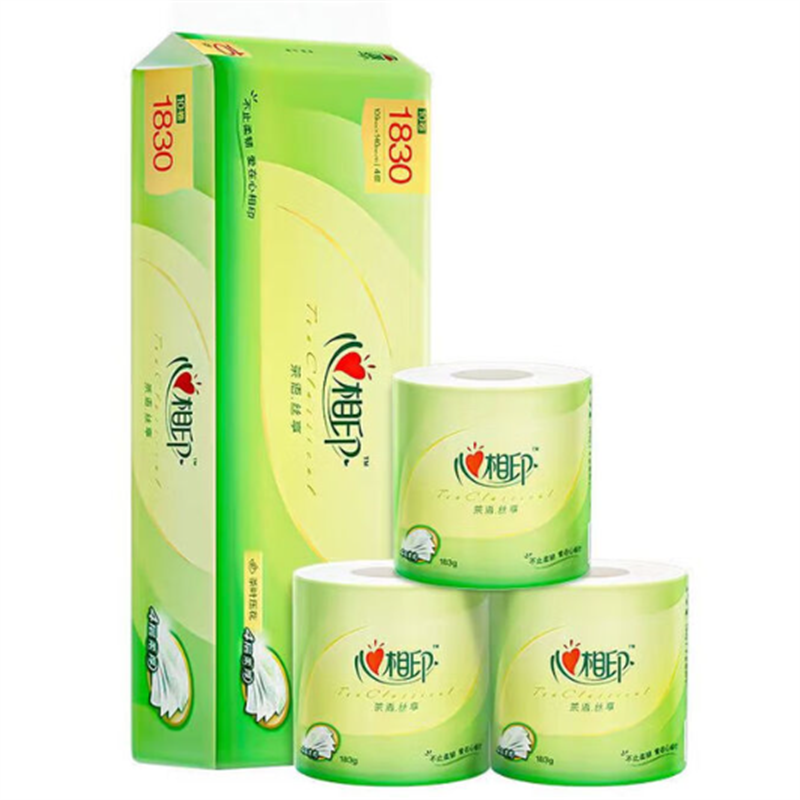 心相印 无芯卷纸 茶语丝享系列 BT2010 (规格:10卷*1提)高清大图