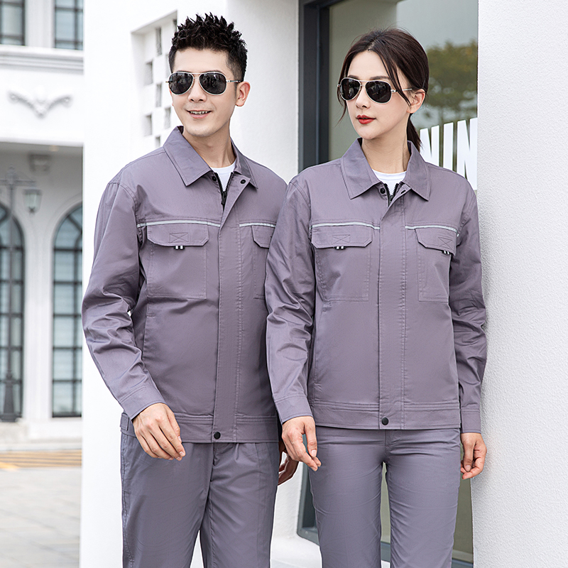 天鸣 纯棉长袖工作服 款式面料可定制 S-4XL 套高清大图