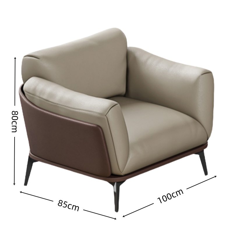 智叶舟沙发单人位100*85*80cm张高清大图