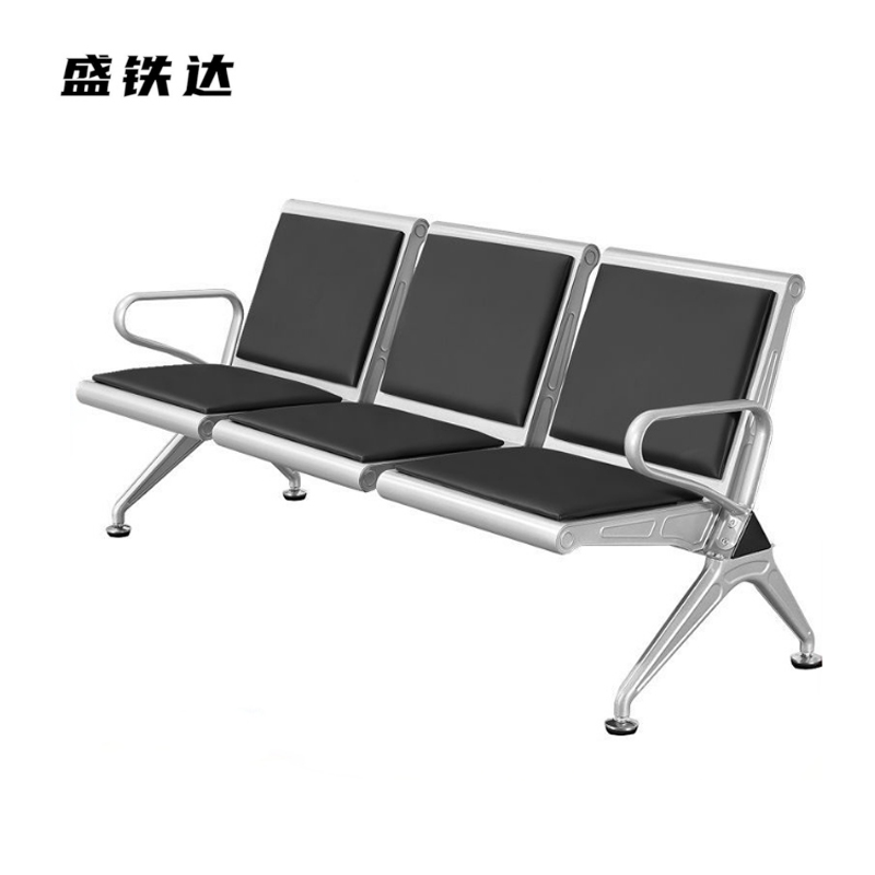 盛铁达 连体椅三人位+垫 STD-JJ135 组高清大图