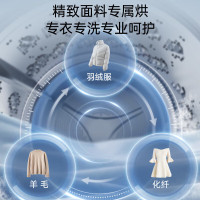 松下(Panasonic)烘干机10公斤大容量干衣机家用热泵免熨烫低温烘 户外服烘除毛烘大物烘衣干即停 双转子变频压缩机