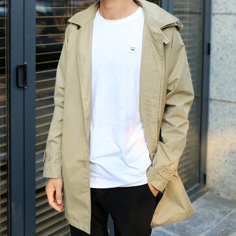 春秋休闲男士风衣外套薄款修身型休闲短款韩版青年