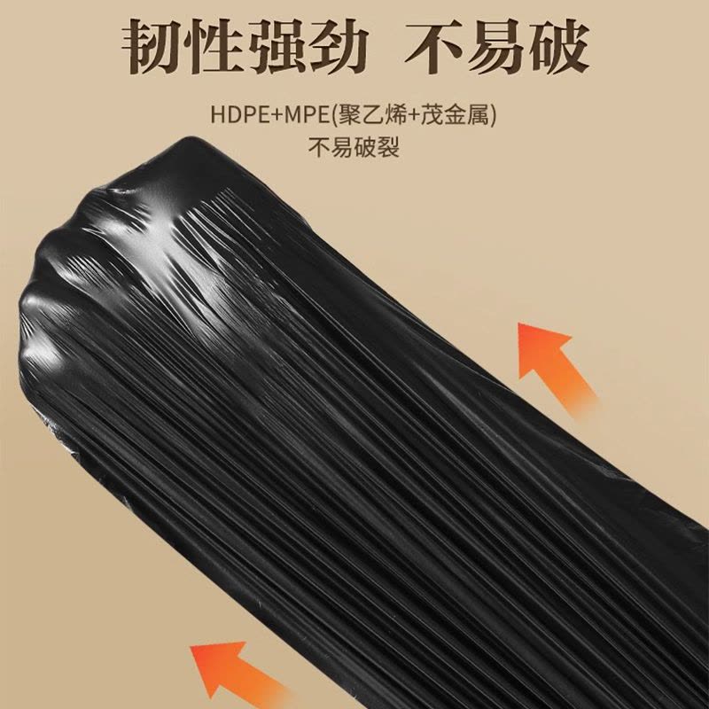 垃圾袋家用手提式加厚超厚厨房专用抽绳实惠装免撕小大塑料袋特厚图片
