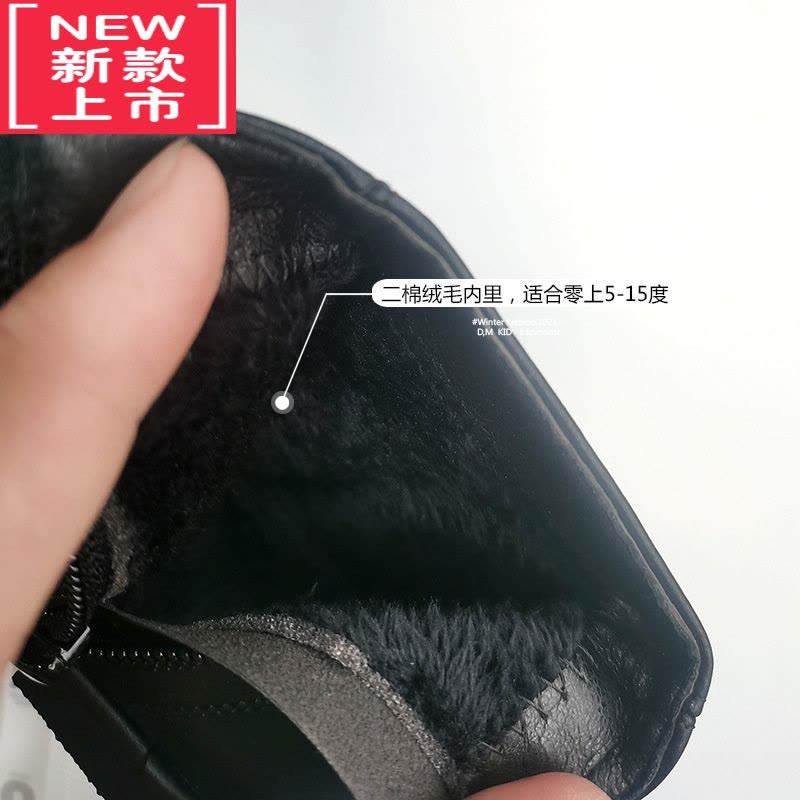 可莉允韩版童鞋方头女童马丁靴2022秋冬新款儿童靴子女宝宝公主短靴鞋子图片