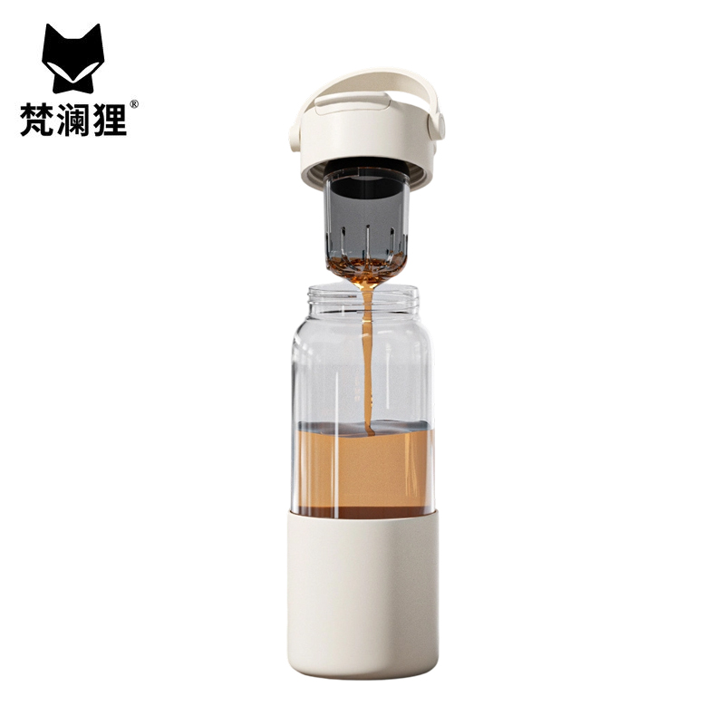 梵澜狸磁吸茶仓隔热硅胶杯套玻璃杯 C5-9 个高清大图