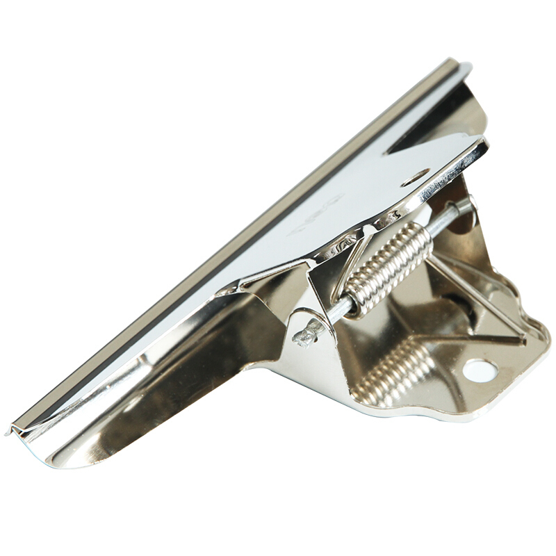 得力(deli)10只145mm山形票据票夹 办公用品 9531