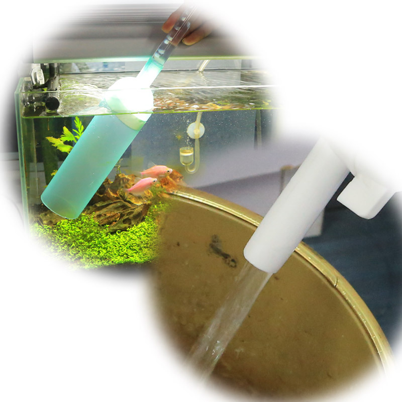 鱼缸半自动换水器 鱼缸吸水器 洗沙器 吸水管 水族箱换水管抽水管高清大图