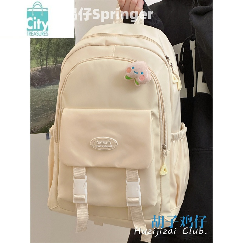 bangdou高颜值书包女可爱多巴胺少女简约双肩包高中学生初中生大容量