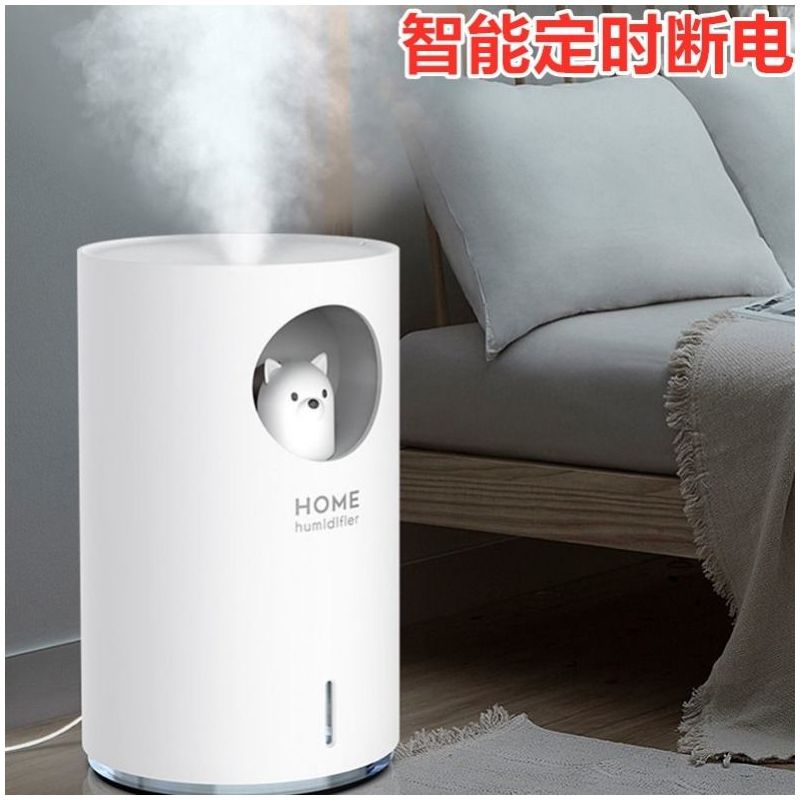 迷你usb加湿器大雾量家用静音卧室车载小型大容量办公室|3L双喷口大喷雾（白）