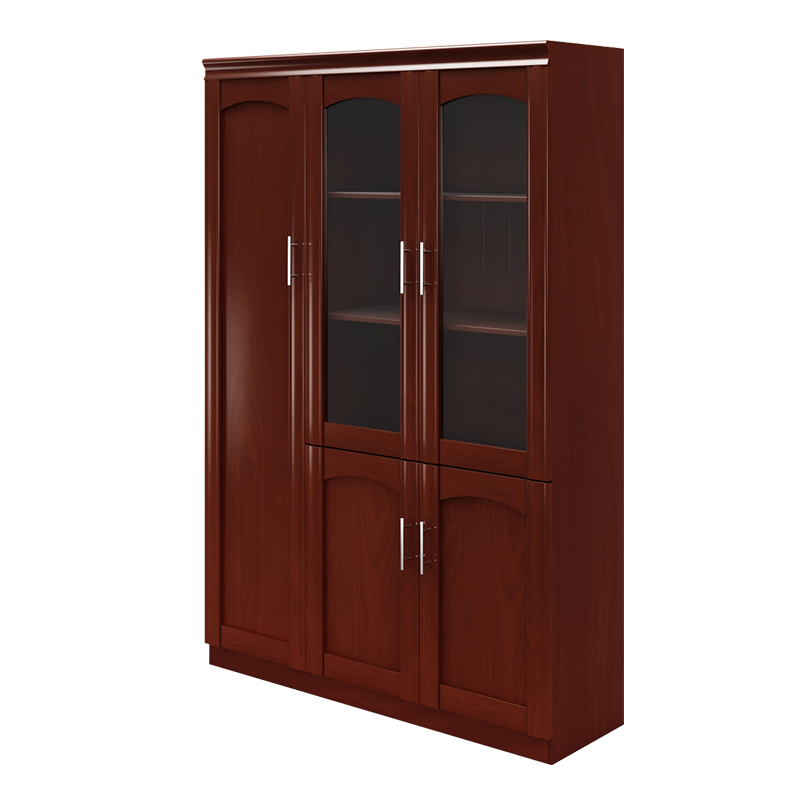 臻远ZY-YGB-08 文件柜油漆贴木皮资料柜书柜高清大图