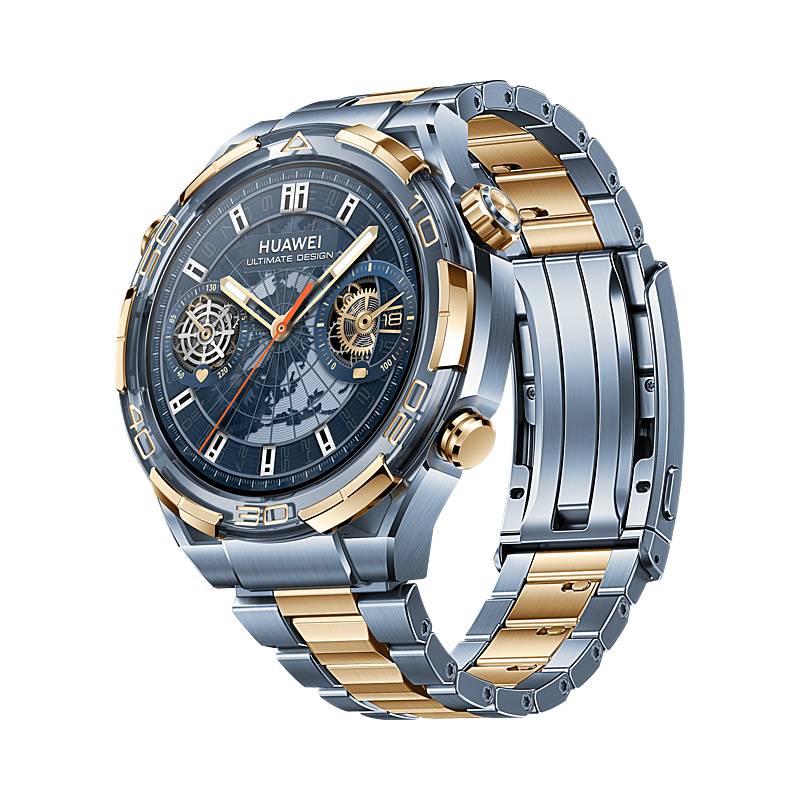华为(HUAWEI) WATCH | ULTIMATE DESIGN 手表蓝色非晶锆表壳 蓝色钛合金表带