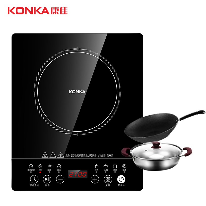 康佳（KONKA）电磁炉KEO-21CS08双层线圈大功率 匀火爆炒 10段火力调节