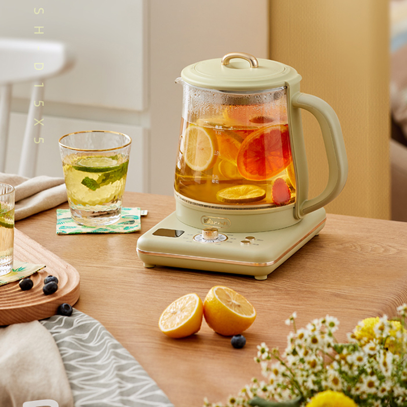 小熊bear养生壶yshd15x5水杯家用多功能电煮茶器玻璃电烧水壶全自动15