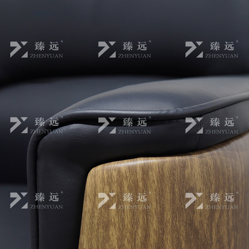 臻远 办公沙发会客接待沙发 西皮1+1+3组合