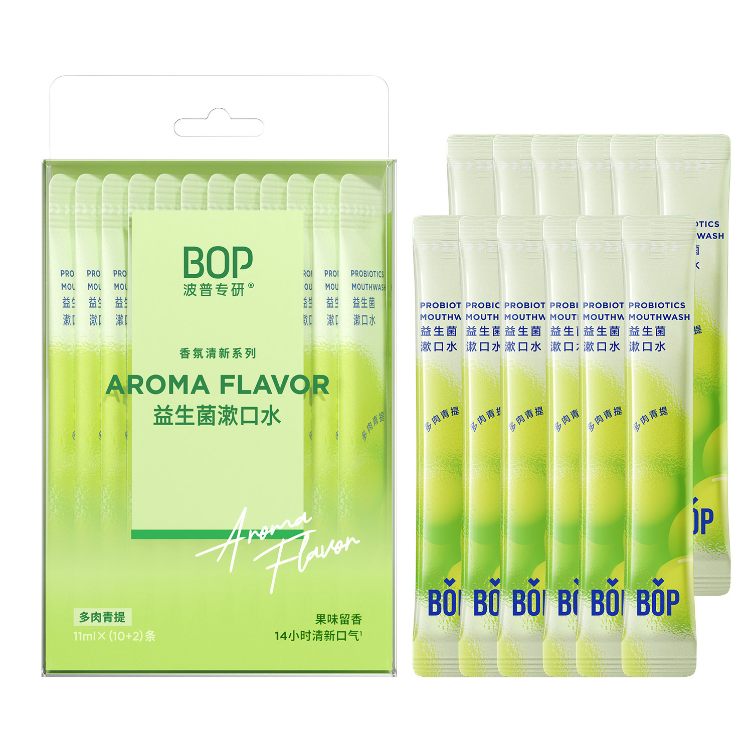 BOP波普专研益生菌漱口水 香氛清新系列 (多肉青提).