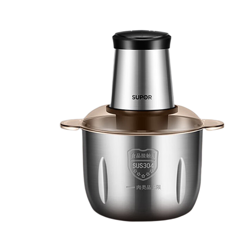 苏泊尔(SUPOR)JRD06全新升级防塞肉不锈钢机身S型立体四叶刀片500W大功率3L家庭大容量绞肉机(单位:台)