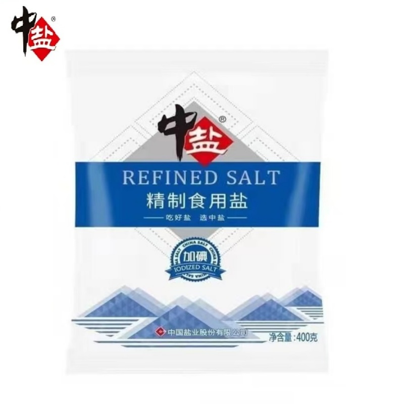 中盐 精制食用盐400g/袋 400g*6