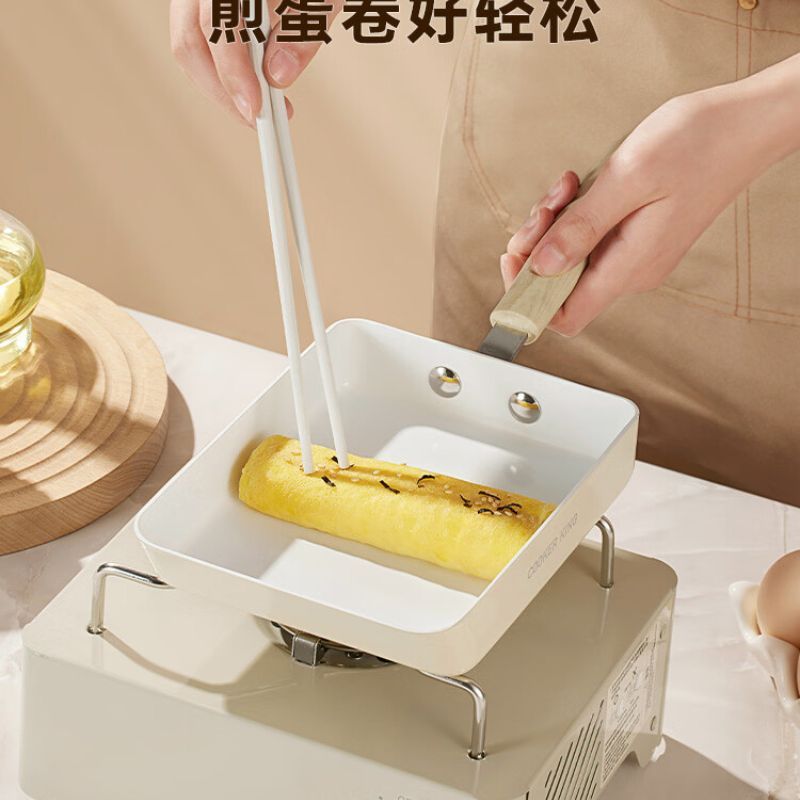 炊大皇(COOKER KING)BC18JG 白瓷玉子烧平底锅18cm(单位:个)高清大图