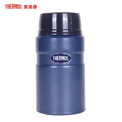 膳魔师(Thermos)高真空不锈钢焖烧罐焖粥便携保温饭盒附勺时尚经典食物罐TCLE-720S 720ML家用/办公通用