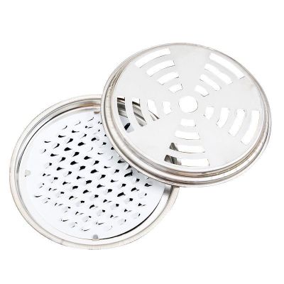 不锈钢蚊香架创意蚊香托盘家用香炉盘檀香接灰盘蚊香炉带盖多功能 本色普通款1个