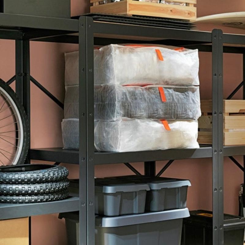 ikea宜家派克拉储物袋衣服防尘袋搬家编织收纳袋被套收纳袋ikea宜家