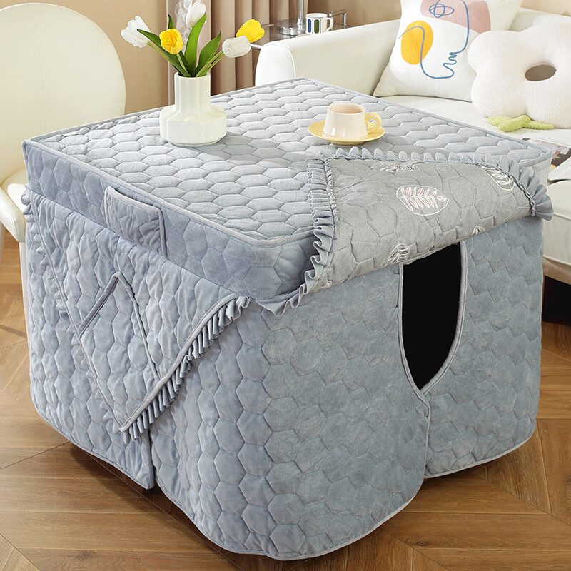 维诺亚新款烤火罩电炉罩正方形烤火炉罩电暖炉桌罩套烤火被烤火罩子罩套高清大图