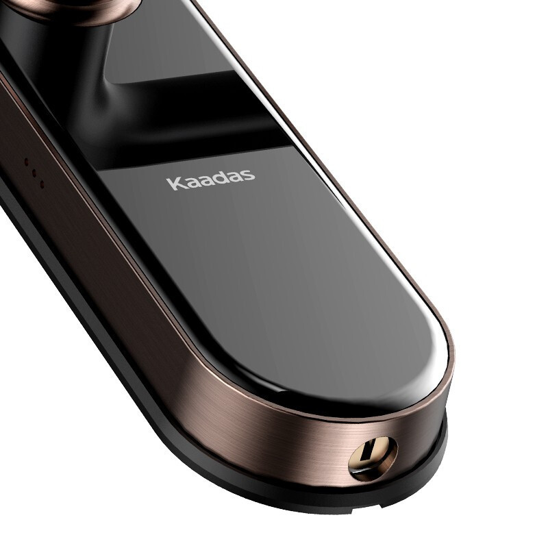 凯迪仕(KAADAS)智能锁指纹锁家用防盗门锁智能密码锁电子锁 V6 红古铜